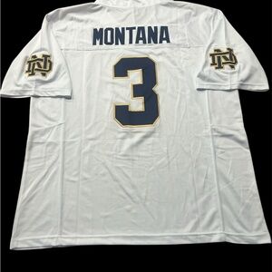 Notre Dame White Jersey with Navy Accents